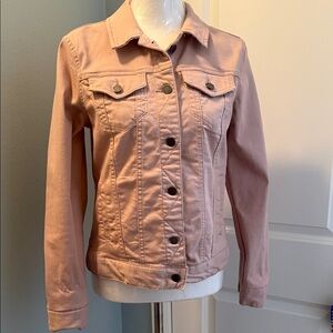 Market & Spruce Light Pink Denim Jacket